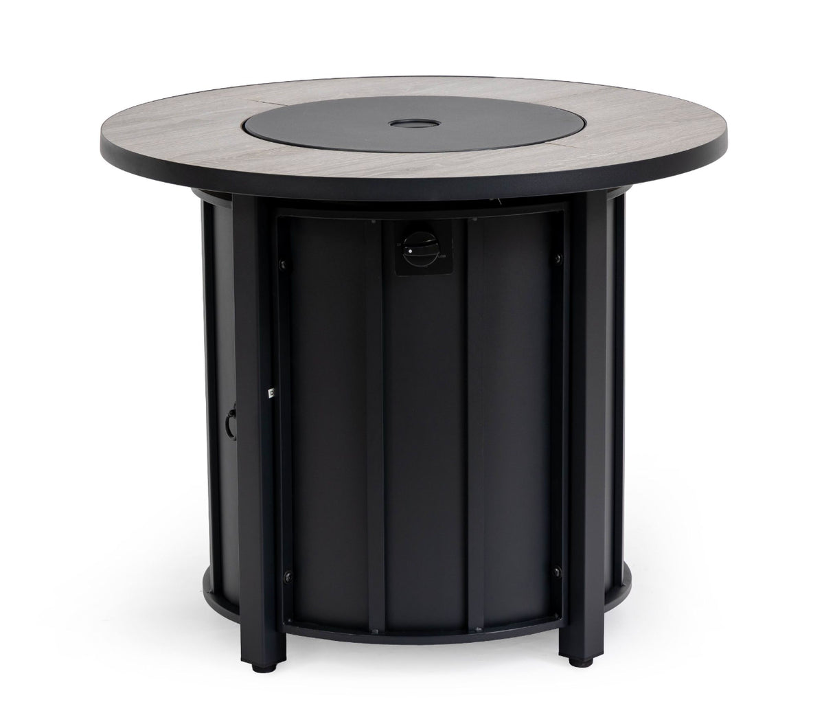 Wideburn Aspen 30” Fire Pit Table – Wood Grain Outdoor Gas Fireplace