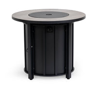 Wideburn Aspen 30” Fire Pit Table – Wood Grain Outdoor Gas Fireplace