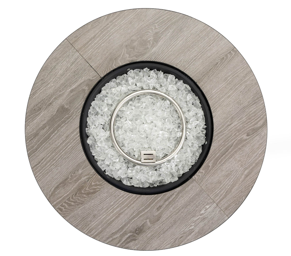Wideburn Aspen 30” Fire Pit Table – Wood Grain Outdoor Gas Fireplace