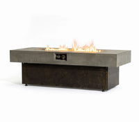 Wideburn Atlas 55” Architectural Fire Table – 50,000 BTU Outdoor Gas Fireplace