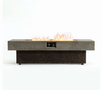 Wideburn Atlas 55” Architectural Fire Table – 50,000 BTU Outdoor Gas Fireplace