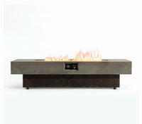 Wideburn Atlas 55” Architectural Fire Table – 50,000 BTU Outdoor Gas Fireplace