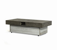 Wideburn Nova 48” Concrete Fire Table – Modern Outdoor Gas Fireplace