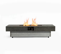 Wideburn Nova 48” Concrete Fire Table – Modern Outdoor Gas Fireplace