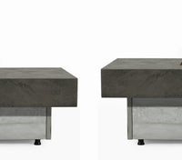 Wideburn Nova 48” Concrete Fire Table – Modern Outdoor Gas Fireplace