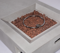 Wideburn Monaco 60” Concrete Fire Table – Luxury Outdoor Gas Fireplace 50,000 BTU