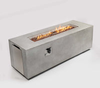 Wideburn Everest 70” Concrete Fire Table – Luxury Outdoor Gas Fireplace 60,000 BTU