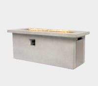 Wideburn Avalon 60” Concrete Fire Table – 65,000 BTU Luxury Outdoor Gas Fireplace