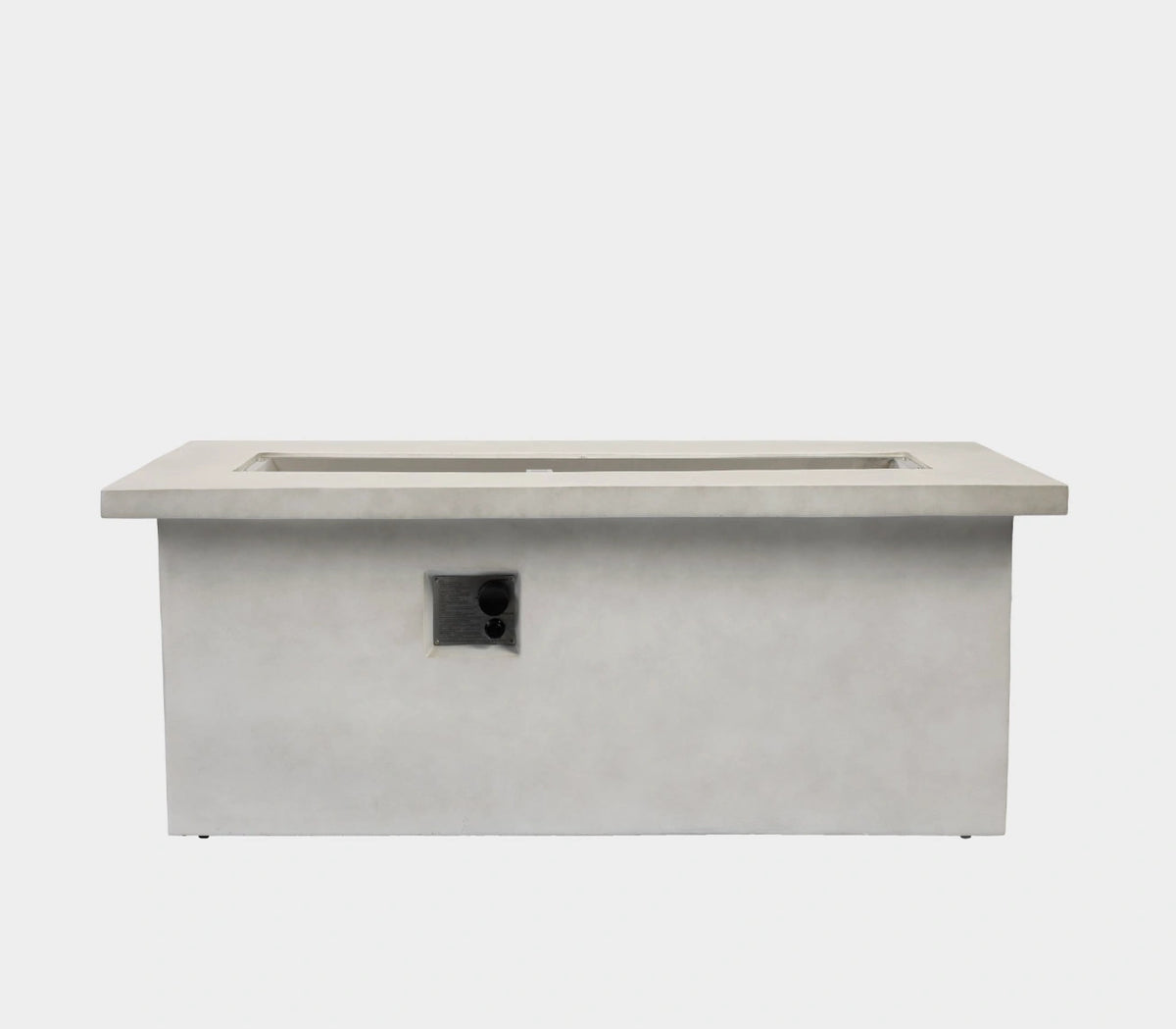 Wideburn Avalon 60” Concrete Fire Table – 65,000 BTU Luxury Outdoor Gas Fireplace