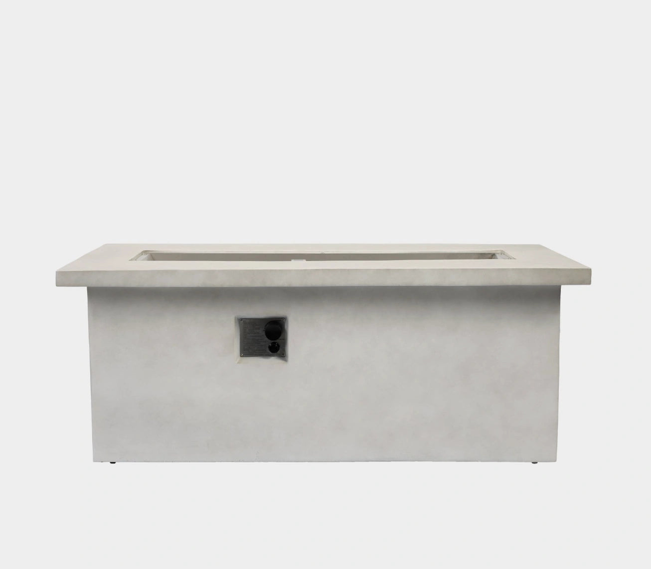Wideburn Avalon 60” Concrete Fire Table – 65,000 BTU Luxury Outdoor Gas Fireplace