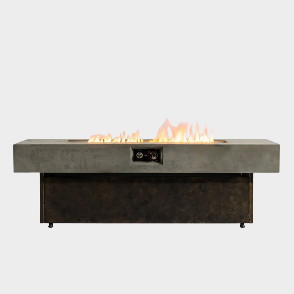 Wideburn Atlas 55” Architectural Fire Table – 50,000 BTU Outdoor Gas Fireplace